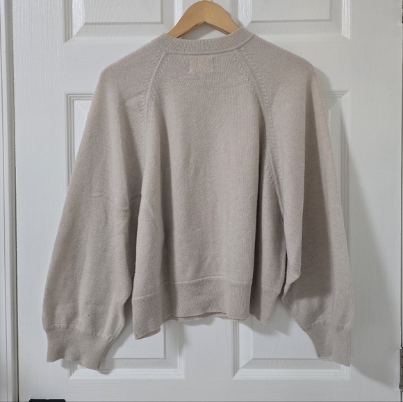 Loulou De Saison Pemba Cashmere Sweater In Beige Size M - Picture 4 of 8